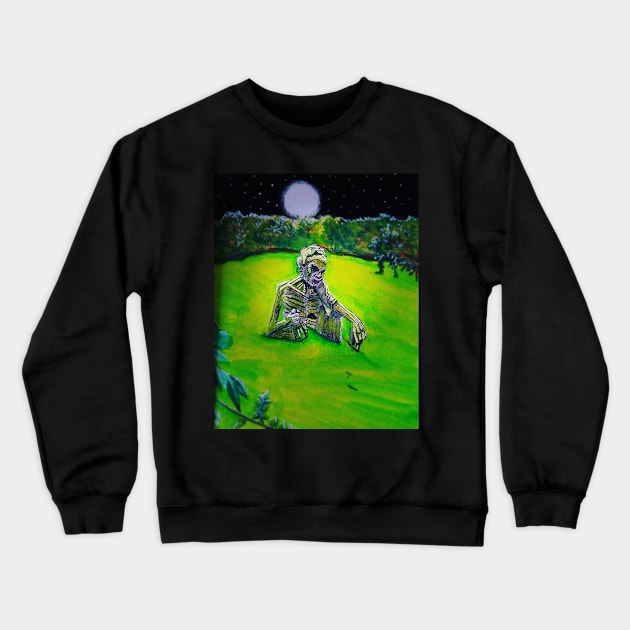 Zombie Crewneck Sweatshirt by teenamarie23art